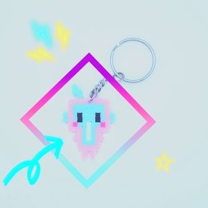 Kawaii Tiny Robot Sprite Keychain